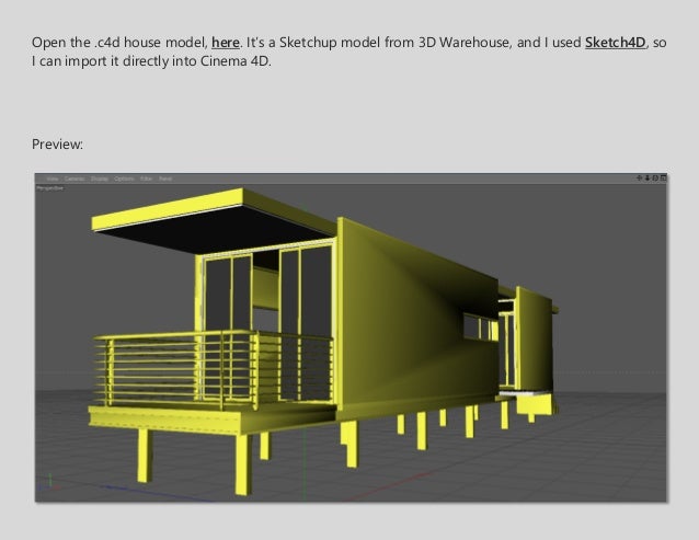 Cinema 4d house model Cinema 4d house model